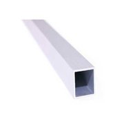 M-D M-DÂ Square Tubing, 72"L x 1"W x 1/16"H, Anodized Silver 61317